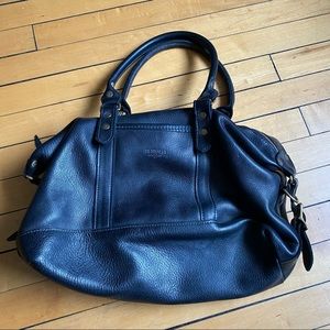 J.W. Hulme Black Leather Handbag
